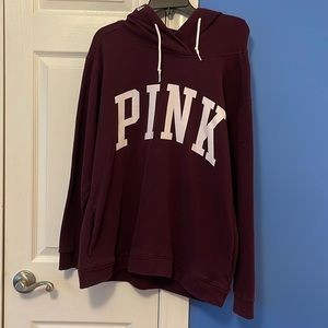PINK HOODIE, SIZE LARGE